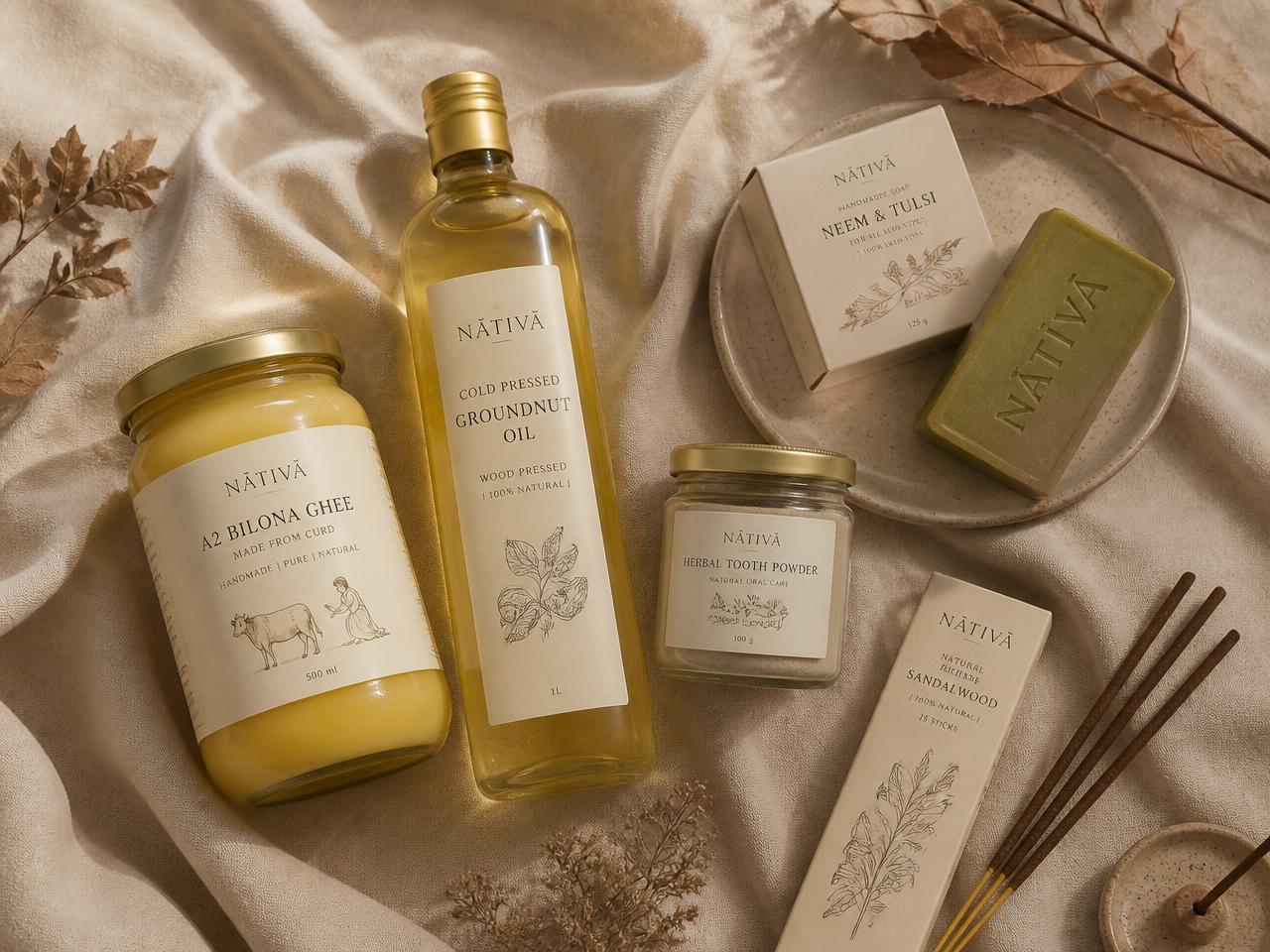 Cow-based products from Ananda Brundavanam